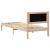 Cadru de pat cu headboard Negru 90 x 190 cm Lemn de pin masiv GartenMobel Dekor