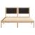 Cadru de pat cu tăblie tapițată cu headboard Negru 135 x 190 cm GartenMobel Dekor