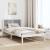 Cadru de pat cu tăblie tapițată Gri deschis 100 x 200 cm GartenMobel Dekor