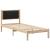 Cadru de pat cu tăblie tapițată cu headboard Negru 80 x 200 cm GartenMobel Dekor