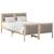 Cadru de pat cu headboard Gri taupe 120 x 200 cm țesătură GartenMobel Dekor