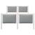 Cadru de pat cu headboard Gri deschis 120 x 200 cm țesătură GartenMobel Dekor