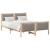 Cadru de pat cu headboard Gri taupe 140 x 190 cm țesătură GartenMobel Dekor