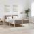 Cadru de pat cu headboard Gri taupe 135 x 190 cm țesătură GartenMobel Dekor