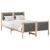 Cadru de pat cu headboard Gri închis 120 x 190 cm țesătură GartenMobel Dekor