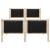 Cadru de pat cu headboard Negru 120 x 190 cm țesătură GartenMobel Dekor