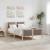 Cadru de pat cu headboard Gri taupe 120 x 190 cm țesătură GartenMobel Dekor