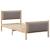 Cadru de pat cu headboard Gri taupe 90 x 200 cm țesătură GartenMobel Dekor