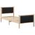 Cadru de pat cu headboard Negru 80 x 200 cm țesătură GartenMobel Dekor