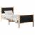 Cadru de pat cu headboard Negru 75 x 190 cm țesătură GartenMobel Dekor