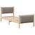 Cadru de pat cu headboard Gri taupe 75 x 190 cm țesătură GartenMobel Dekor
