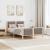 Cadru de pat Gri taupe 120 x 200 cm Lemn de pin masiv GartenMobel Dekor