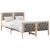 Cadru de pat Gri taupe 120 x 200 cm Lemn de pin masiv GartenMobel Dekor