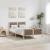 Cadru de pat Gri taupe 120 x 190 cm Lemn de pin masiv GartenMobel Dekor