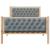 Cadru de pat Gri deschis 100 x 200 cm Lemn de pin masiv GartenMobel Dekor