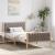 Cadru de pat Gri taupe 100 x 200 cm Lemn de pin masiv GartenMobel Dekor