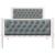 Cadru de pat Gri deschis 100 x 200 cm Lemn de pin masiv GartenMobel Dekor