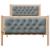 Cadru de pat Gri deschis 90 x 200 cm Lemn de pin masiv GartenMobel Dekor