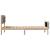 Cadru de pat Gri taupe 80 x 200 cm Lemn de pin masiv GartenMobel Dekor