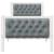 Cadru de pat Gri deschis 80 x 200 cm Lemn de pin masiv GartenMobel Dekor