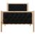 Cadru de pat cu headboard Negru 90 x 190 cm Lemn de pin masiv GartenMobel Dekor
