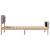 Cadru de pat Gri deschis 75 x 190 cm Lemn de pin masiv GartenMobel Dekor