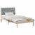Cadru de pat cu tăblie tapițată cu headboard Maro 100 x 200 cm GartenMobel Dekor