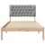 Cadru de pat cu tăblie tapițată cu headboard Maro 100 x 200 cm GartenMobel Dekor