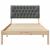 Cadru de pat cu tăblie tapițată cu headboard Maro 100 x 200 cm GartenMobel Dekor