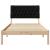 Cadru de pat cu tăblie tapițată cu headboard Maro 100 x 200 cm GartenMobel Dekor