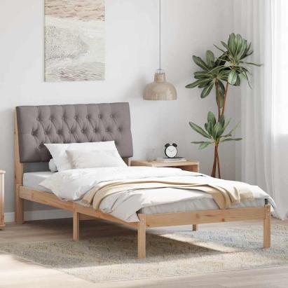 Cadru de pat cu tăblie tapițată cu headboard Maro 100 x 200 cm GartenMobel Dekor