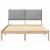 Cadru de pat cu headboard Maro 135 x 190 cm Lemn de pin masiv GartenMobel Dekor