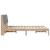 Cadru de pat cu headboard Maro 135 x 190 cm Lemn de pin masiv GartenMobel Dekor