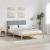 Cadru de pat cu headboard Maro 135 x 190 cm Lemn de pin masiv GartenMobel Dekor