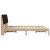 Cadru de pat cu headboard Maro 135 x 190 cm Lemn de pin masiv GartenMobel Dekor