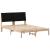 Cadru de pat cu headboard Maro 135 x 190 cm Lemn de pin masiv GartenMobel Dekor