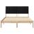 Cadru de pat cu headboard Maro 135 x 190 cm Lemn de pin masiv GartenMobel Dekor