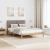 Cadru de pat cu headboard Maro 135 x 190 cm Lemn de pin masiv GartenMobel Dekor