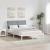 Cadru de pat cu headboard Alb 135 x 190 cm Lemn de pin masiv GartenMobel Dekor