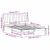 Cadru de pat cu headboard Alb 135 x 190 cm Lemn de pin masiv GartenMobel Dekor