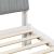 Cadru de pat cu headboard Alb 135 x 190 cm Lemn de pin masiv GartenMobel Dekor