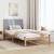 Cadru de pat cu headboard Maro 100 x 200 cm Lemn de pin masiv GartenMobel Dekor
