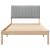Cadru de pat cu headboard Maro 100 x 200 cm Lemn de pin masiv GartenMobel Dekor