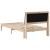 Cadru de pat cu headboard Maro 100 x 200 cm Lemn de pin masiv GartenMobel Dekor