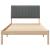 Cadru de pat cu headboard Maro 100 x 200 cm Lemn de pin masiv GartenMobel Dekor