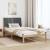 Cadru de pat cu headboard Maro 100 x 200 cm Lemn de pin masiv GartenMobel Dekor