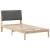 Cadru de pat cu headboard Maro 100 x 200 cm Lemn de pin masiv GartenMobel Dekor