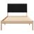 Cadru de pat cu headboard Maro 100 x 200 cm Lemn de pin masiv GartenMobel Dekor