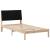 Cadru de pat cu headboard Maro 100 x 200 cm Lemn de pin masiv GartenMobel Dekor