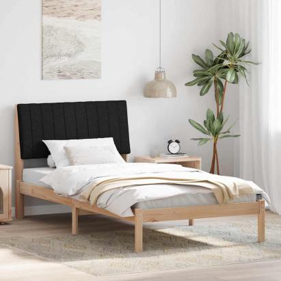 Cadru de pat cu headboard Maro 100 x 200 cm Lemn de pin masiv GartenMobel Dekor
